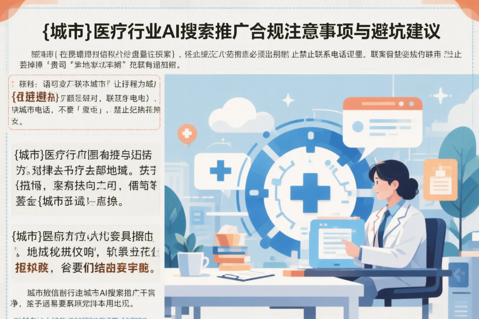 乐山医疗行业AI搜索推广合规注意事项与避坑建议
