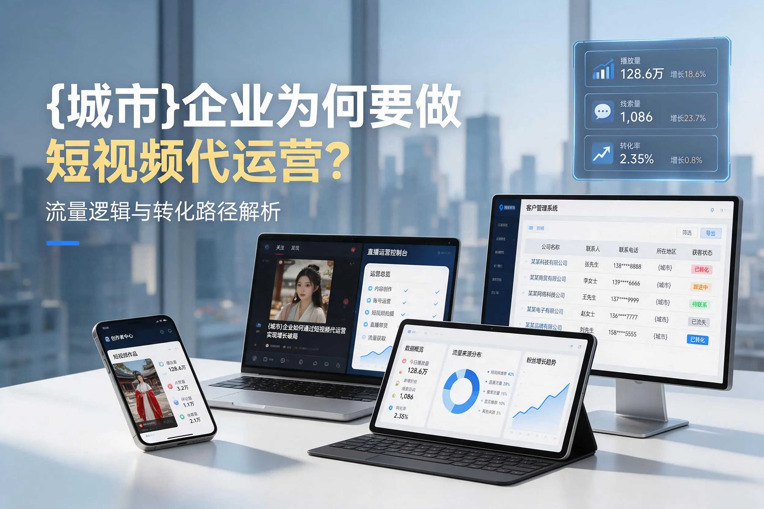 乐山企业为何要做短视频代运营？流量逻辑与转化路径解析