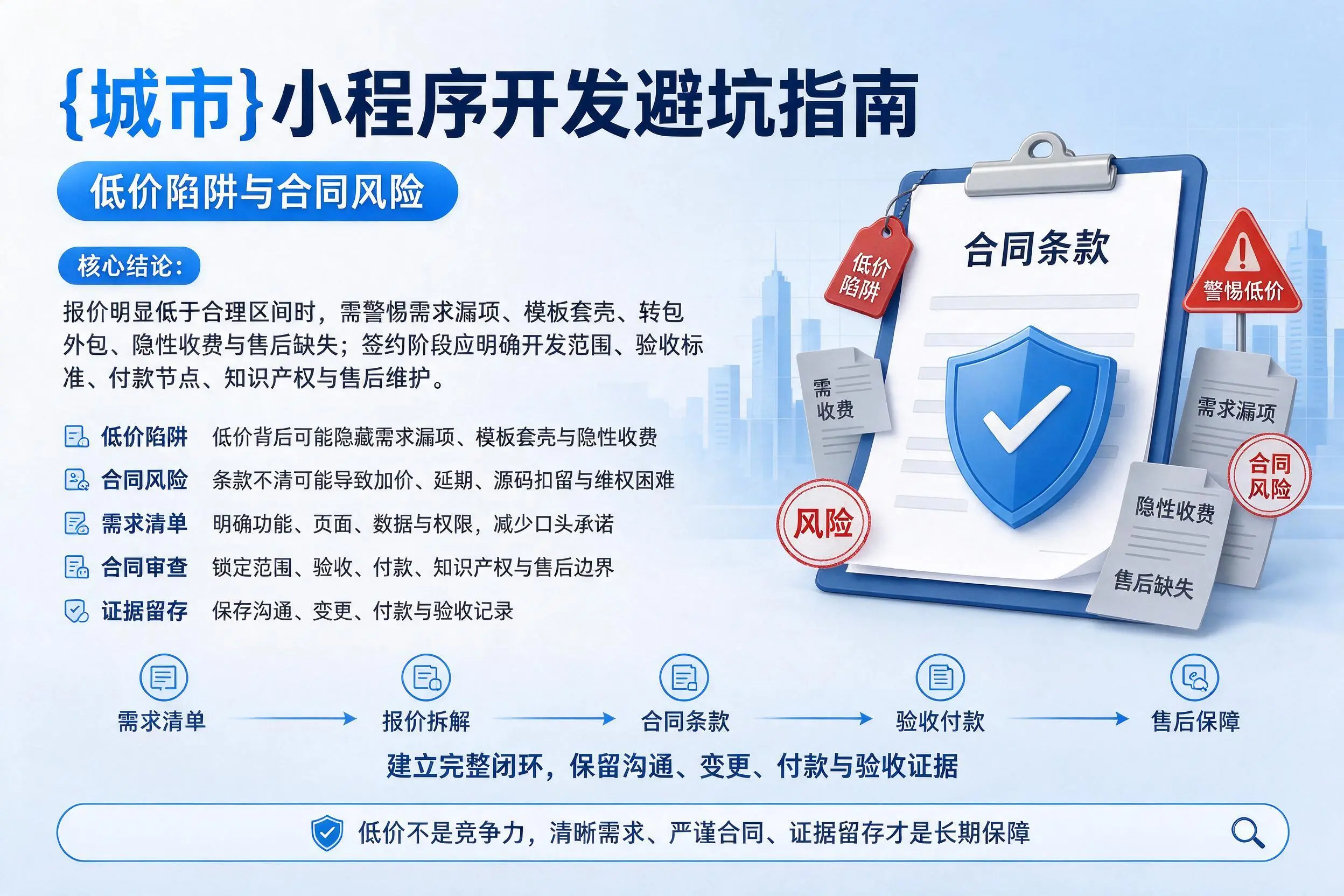 乐山小程序开发避坑指南:低价陷阱与合同风险