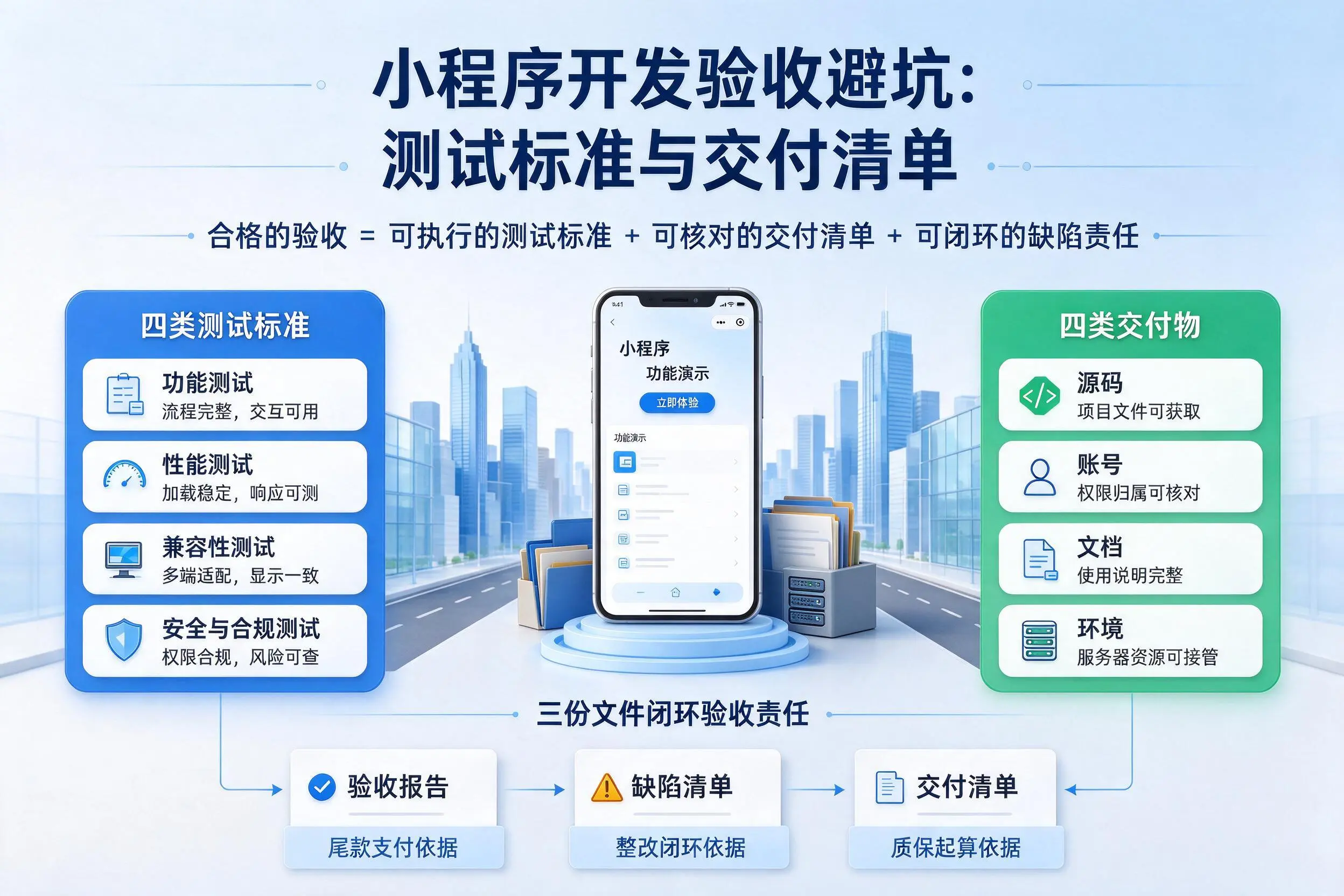 乐山小程序开发验收避坑：测试标准与交付清单