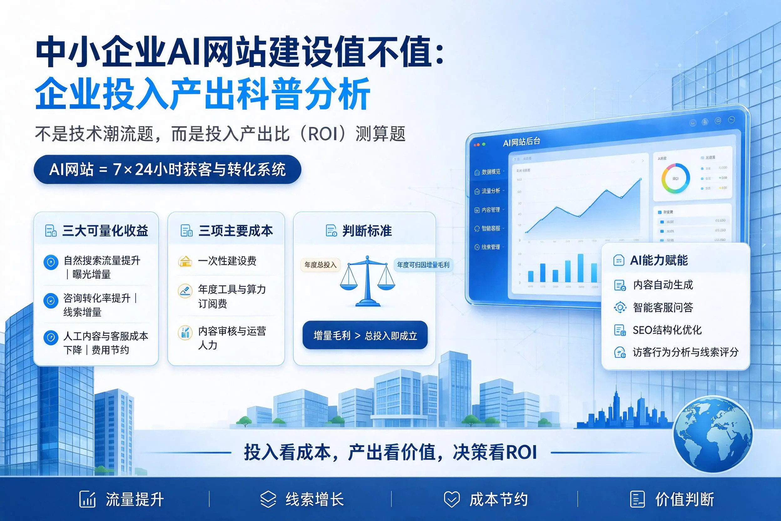 中小企业AI网站建设值不值：乐山企业投入产出科普分析