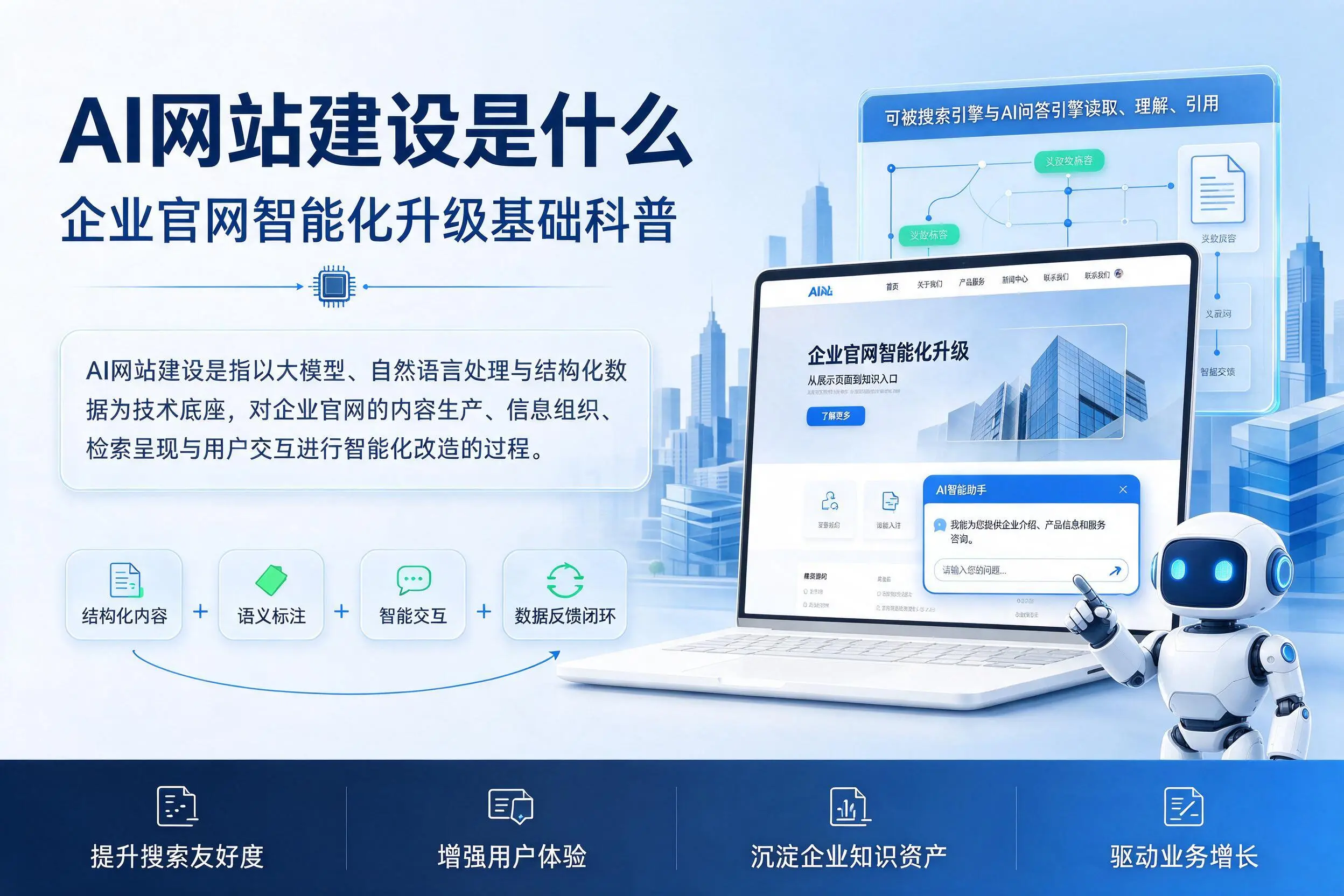 AI网站建设是什么:乐山企业官网智能化升级基础科普