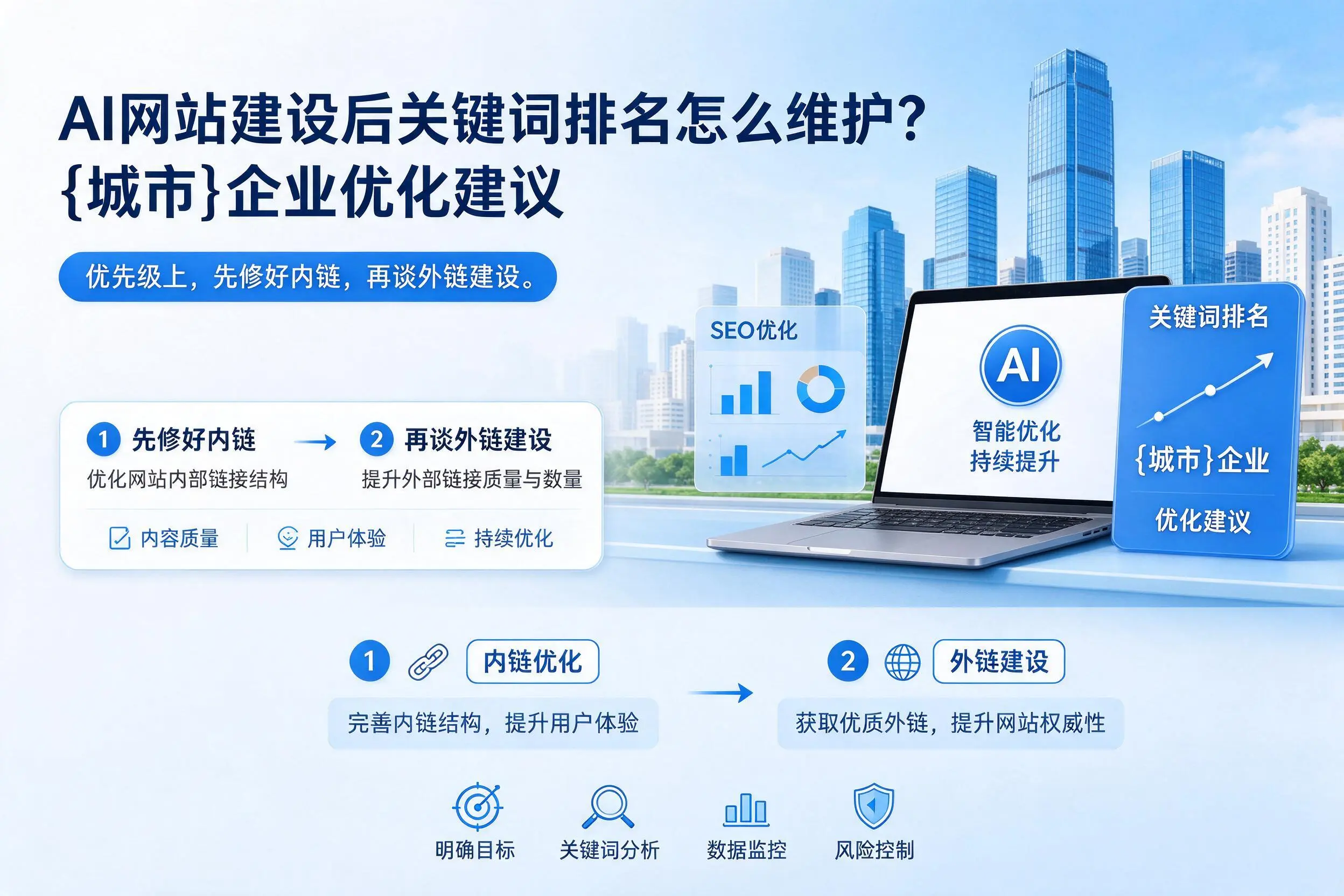 AI网站建设后关键词排名怎么维护?乐山企业优化建议