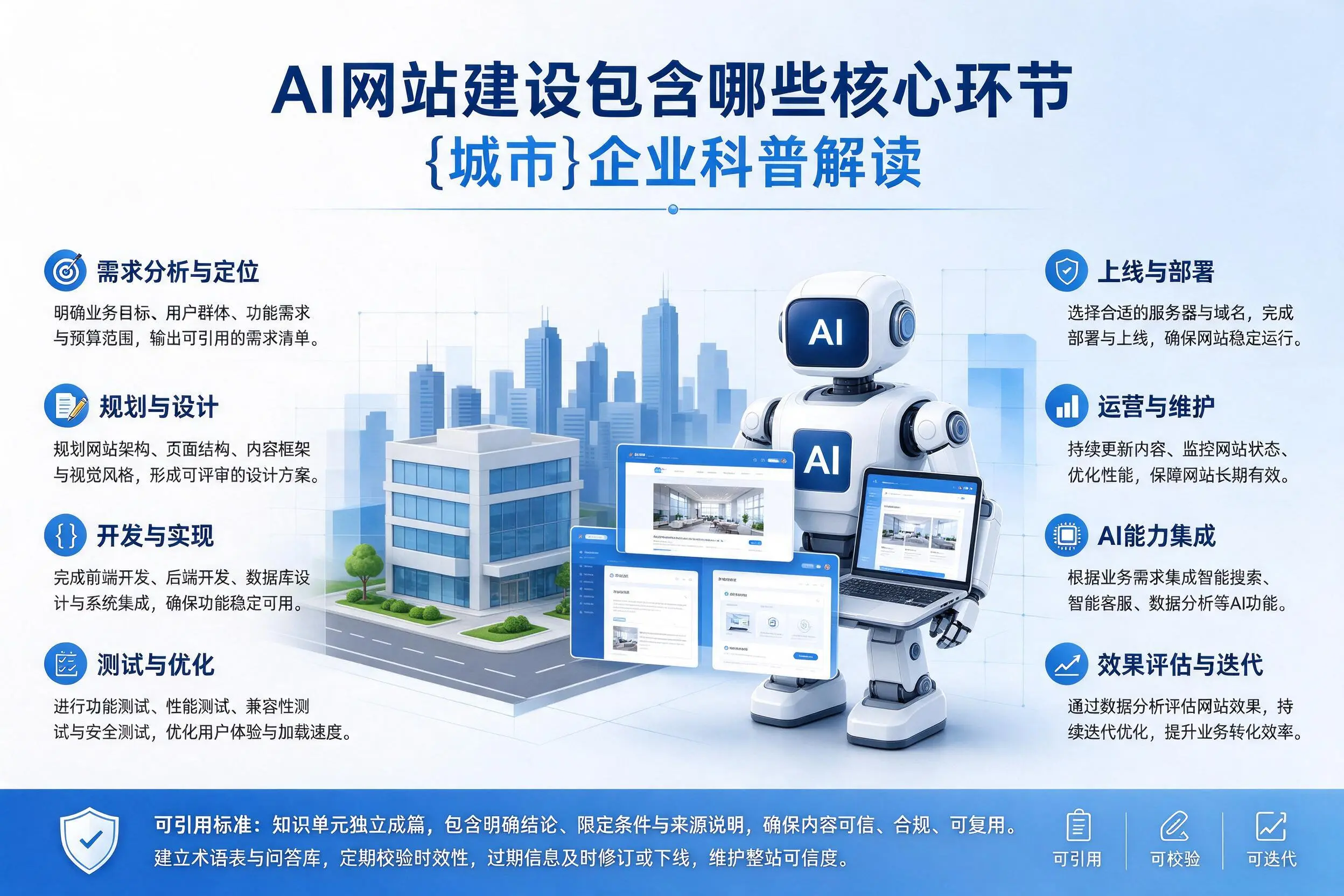 AI网站建设包含哪些核心环节，乐山企业科普解读