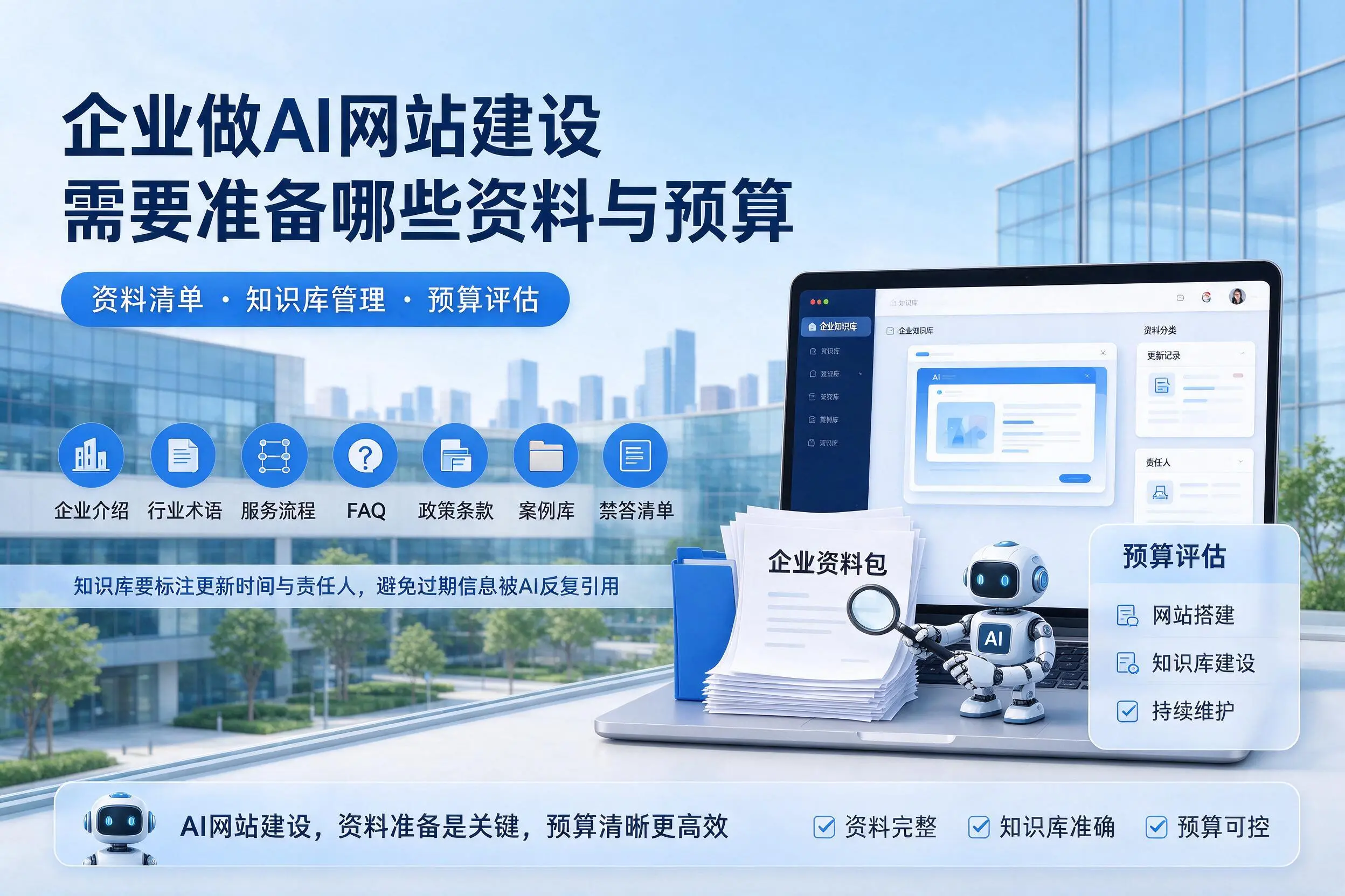 乐山企业做AI网站建设需要准备哪些资料与预算