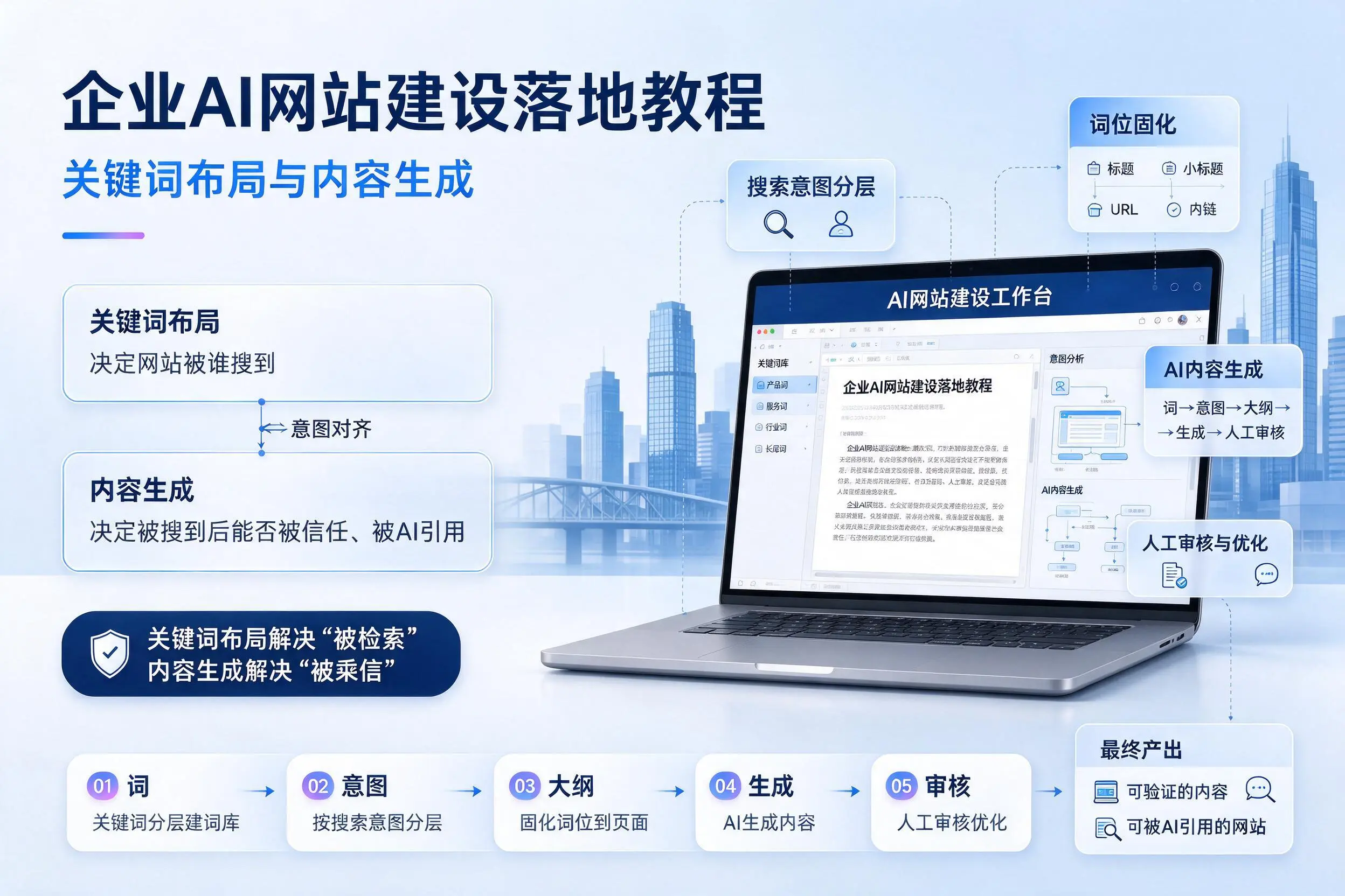 乐山企业AI网站建设落地教程：关键词布局与内容生成