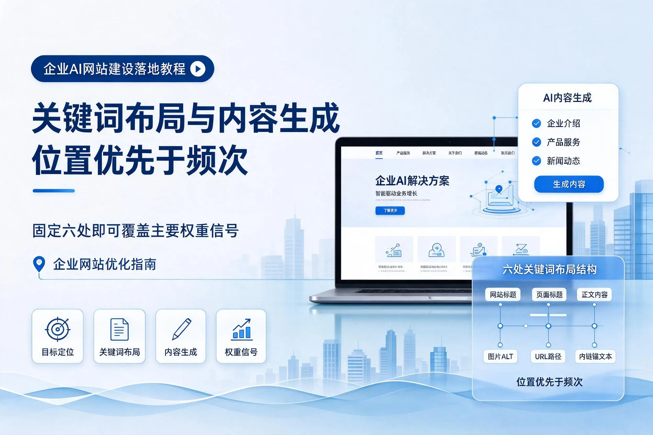 乐山企业AI网站建设落地教程：关键词布局与内容生成
