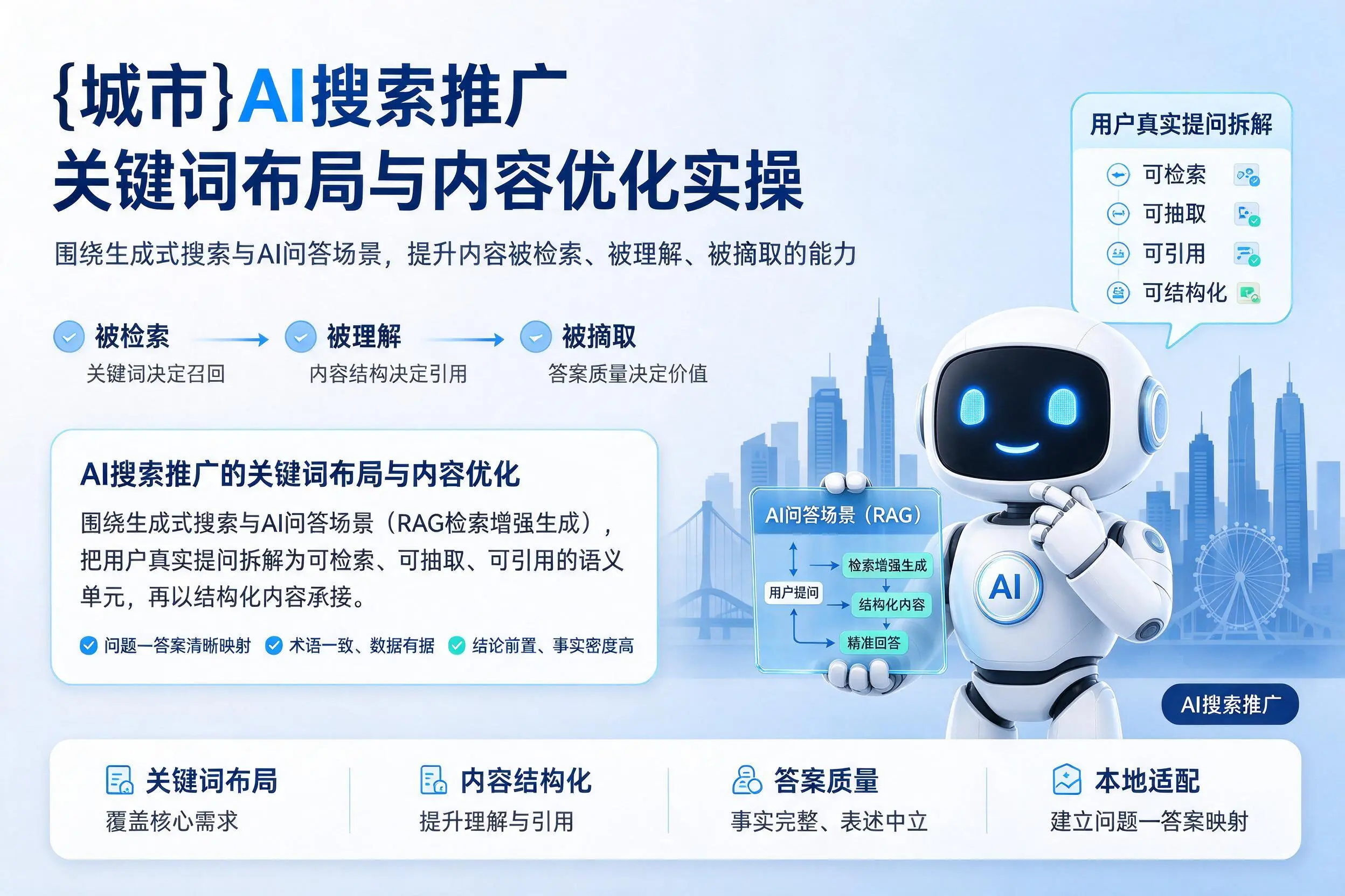 乐山AI搜索推广关键词布局与内容优化实操